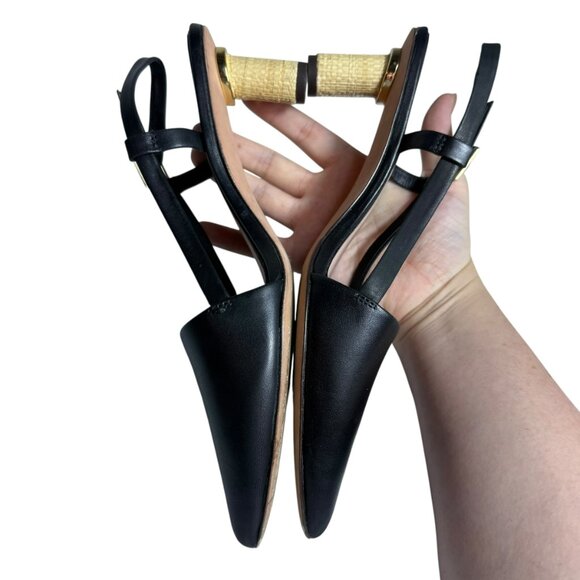 A•D & DAUGHTERS Leather Strappy Heels with Raffia Wrapped Block Heel – Size 7.5 - Picture 4 of 11